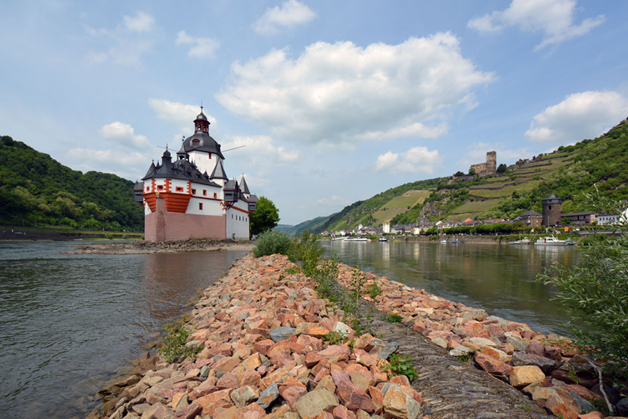 20 Pfalzgrafenstein und Kaub - Ansicht von Südosten : DSC_0058-k