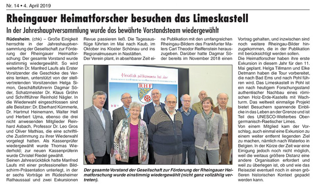 Rhg.-Echo-Artikel RHF-Jhv 2019